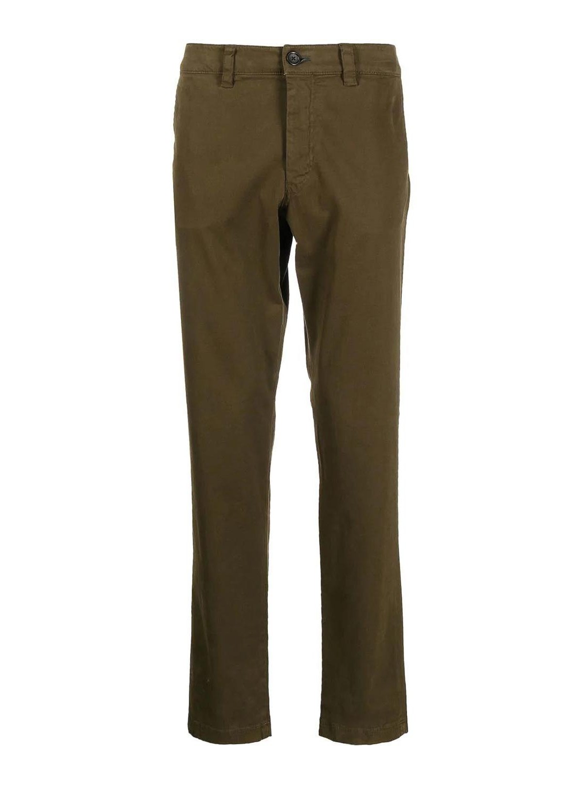 Shop Paul Smith Straight-leg Chino Trousers In Green