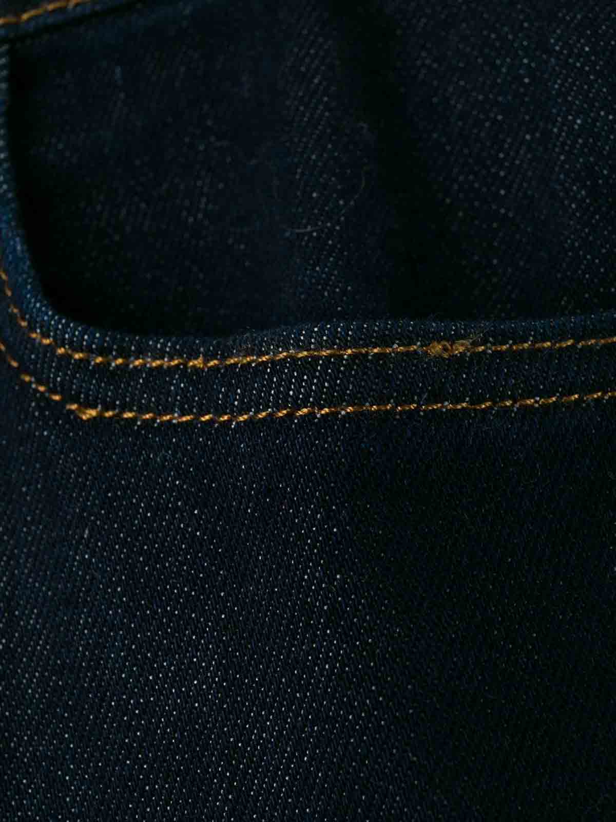 Shop L'autre Chose Ropped Slim-fit Jeans In Blue