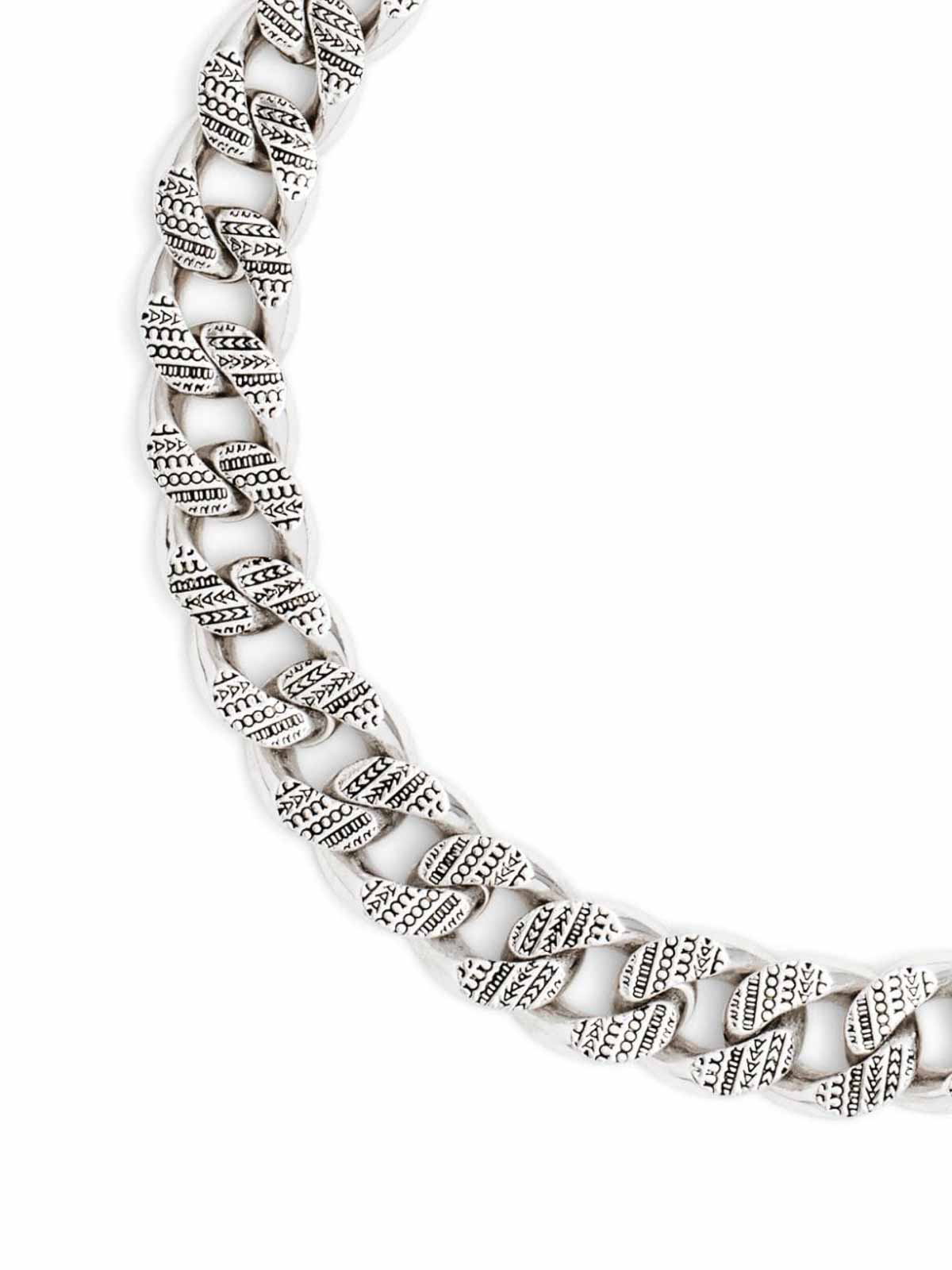 Marc Jacobs Monogram Chain Link Silver-tone Bracelet in Metallic