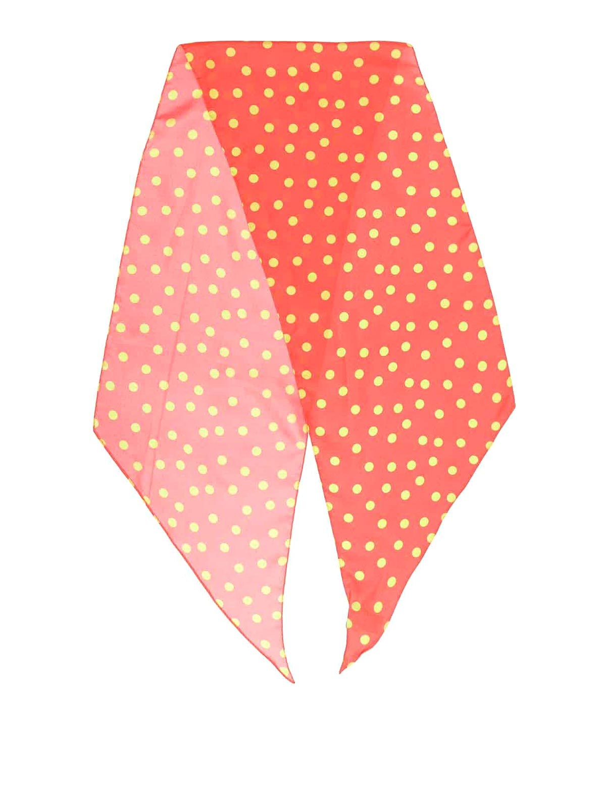 Paul Smith Polka Dot Printed Scarf In Pink