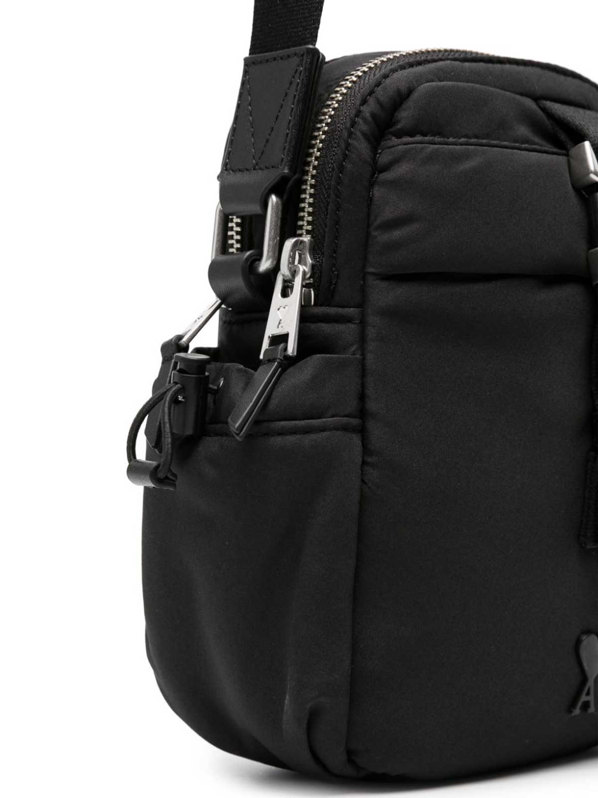 Ami Paris ami logo-embossed buckled shoulder bag