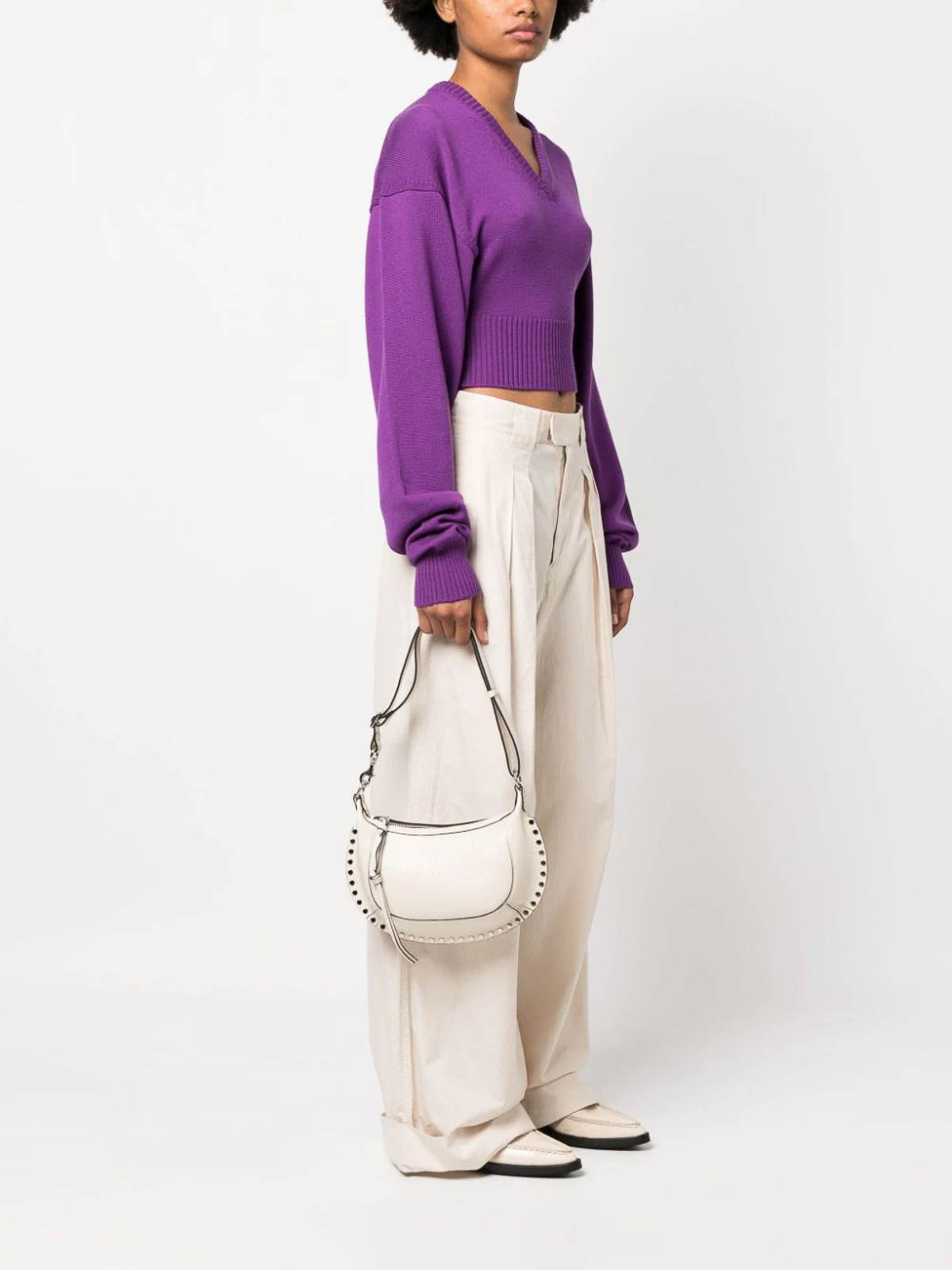 Isabel Marant Oskan moon leather shoulder bag