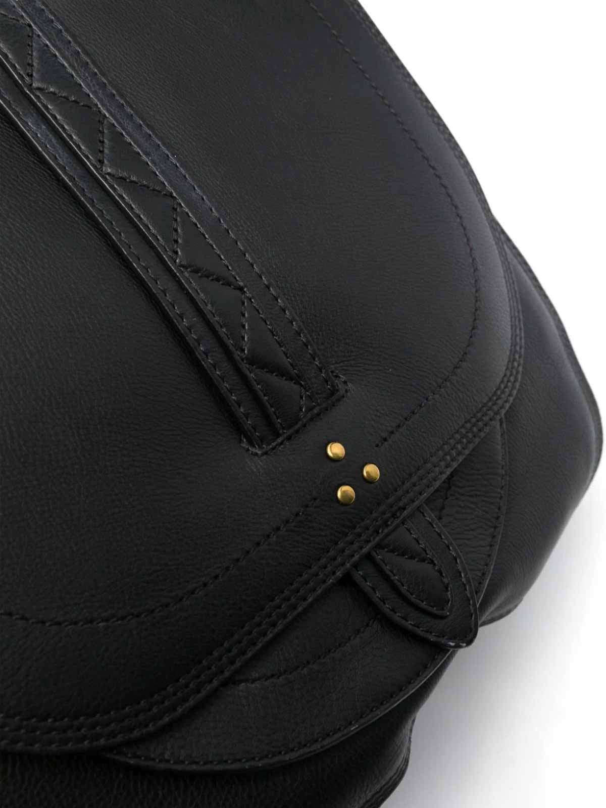 Sac Jerome Dreyfuss Mario Noir - Daim, Bandoulière Cuir, 26 Cm - Neuf Avec étiquettes, Made In France