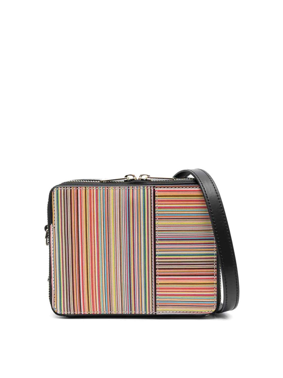 Paul Smith Tan Leather 'Painted Stripe' Cross-Body Bag - ShopStyle