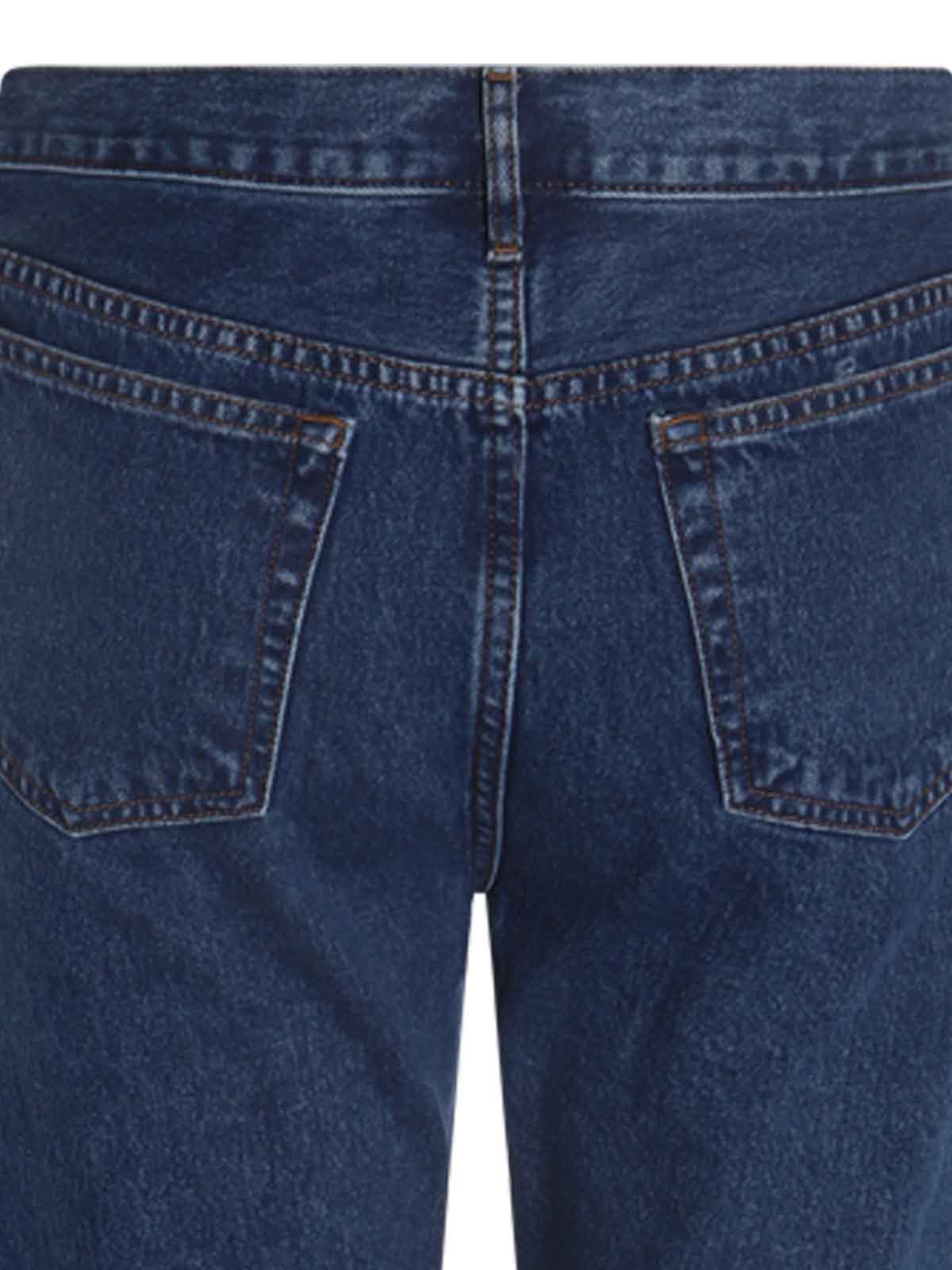Shop Apc Indigo Delave Denim Jeans In Medium Wash