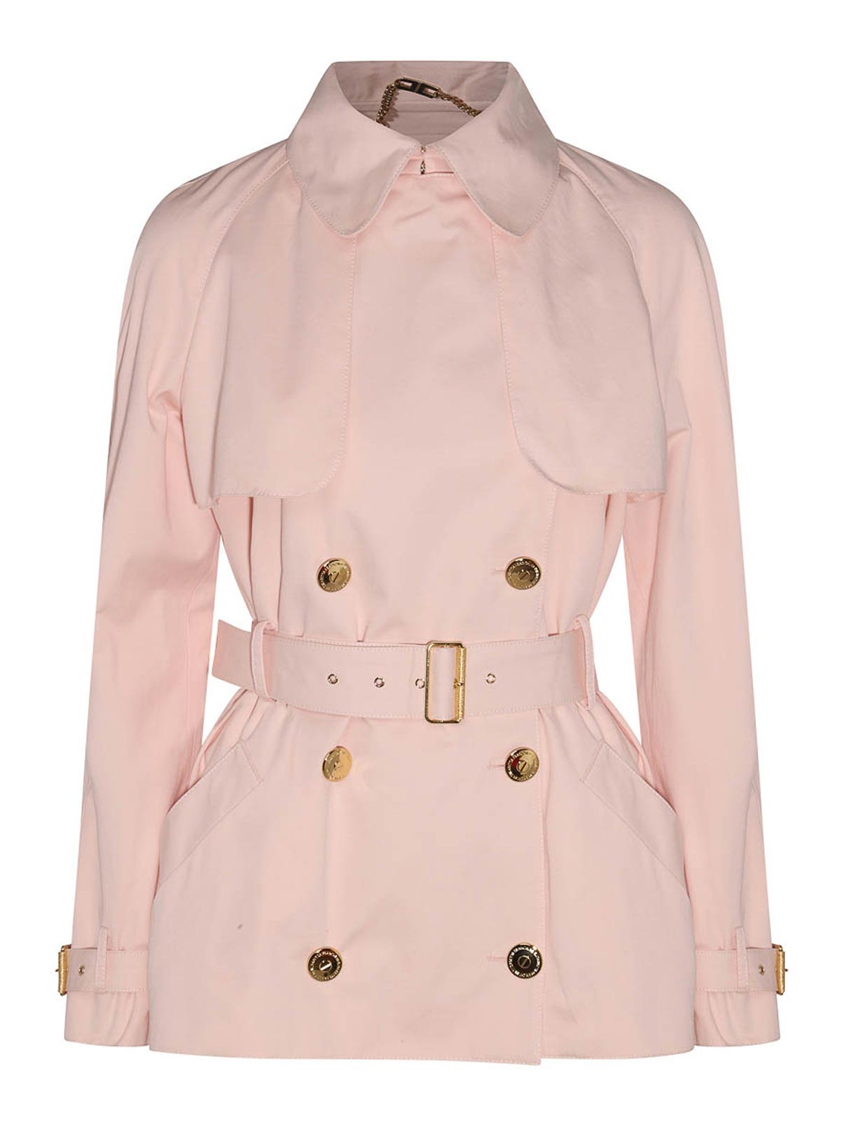 Pink short 2024 trench coat