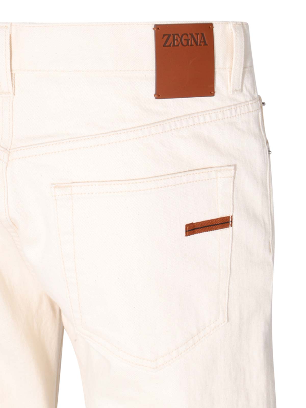 Zegna Cream denim stretch jeans - White - Men|UBI62A5CITYCNAT