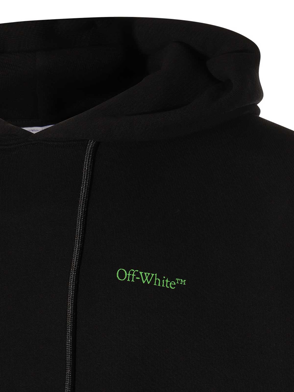 Off white hoodie black and online green