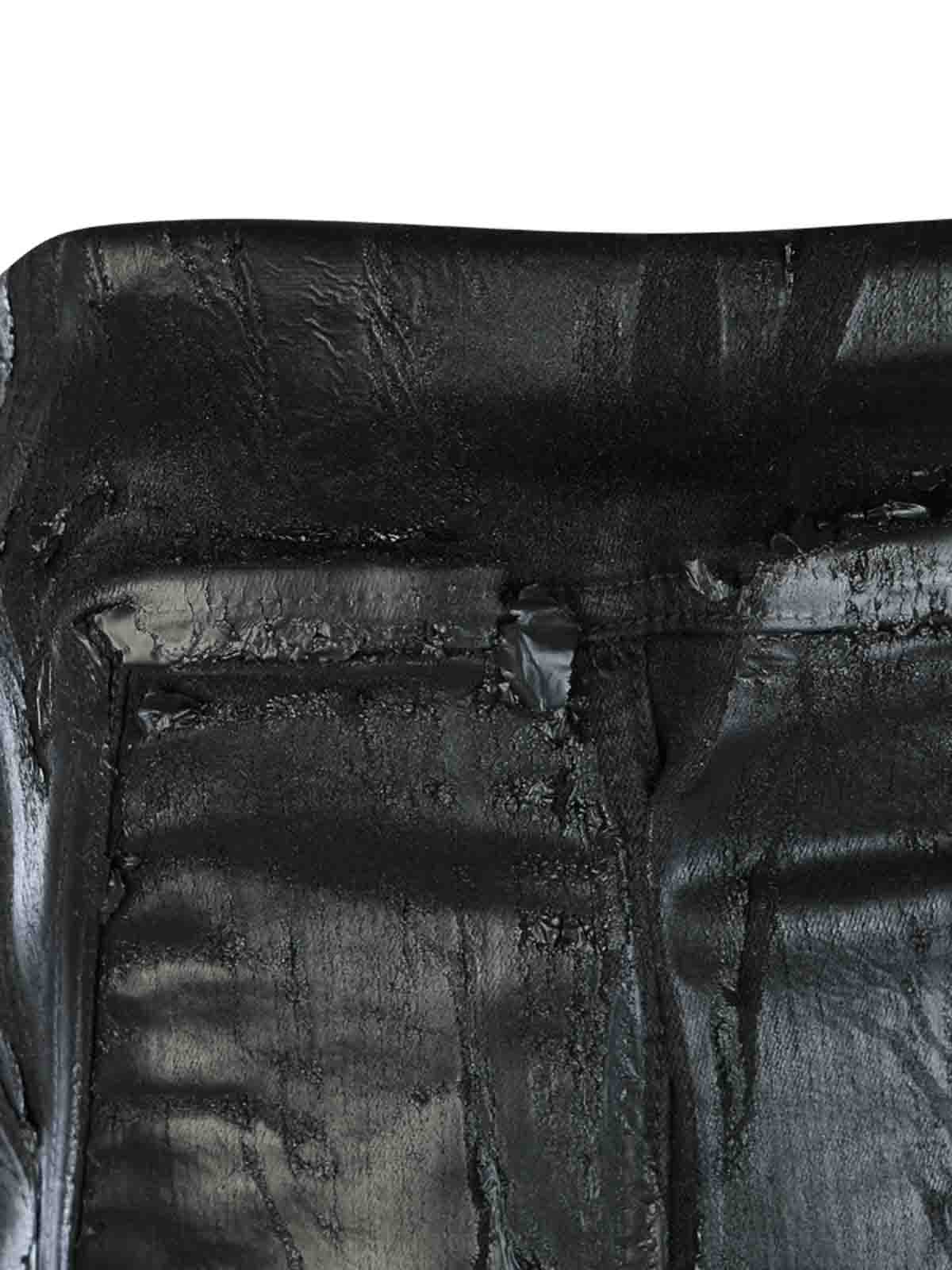 Rick Owens Black faux leather dress - Black|RP02C1567SLK09 Rick Owens Black faux leather dress - Black|RP02C1567SLK09