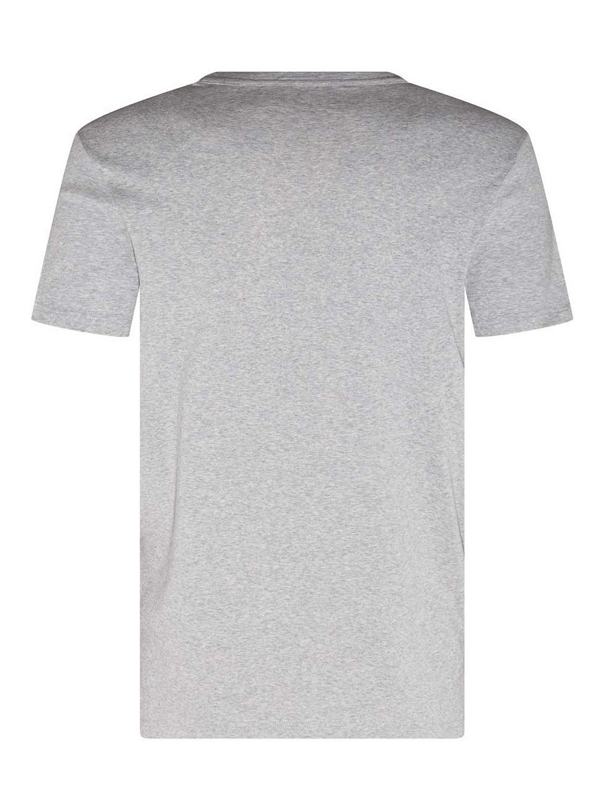 Shop Tom Ford Grey Cotton Blend T-shirt