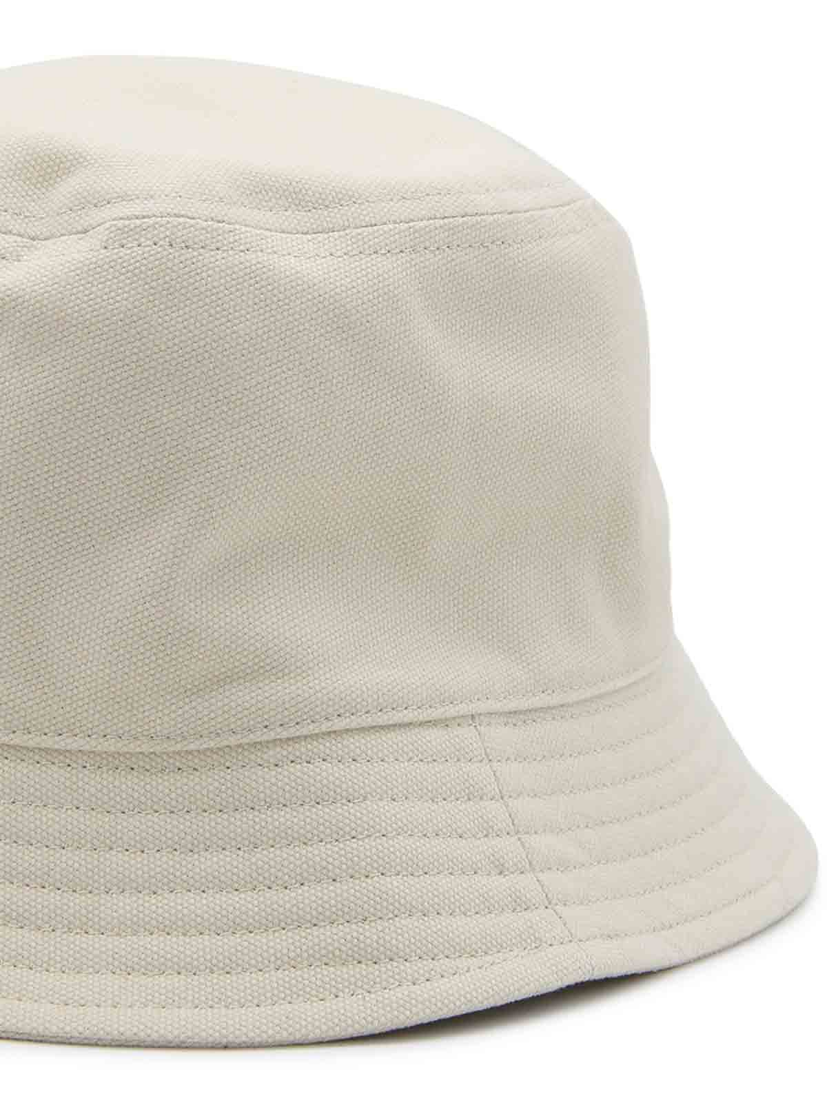 Shop Isabel Marant Cream And Black Cotton Haley Bucket Hat