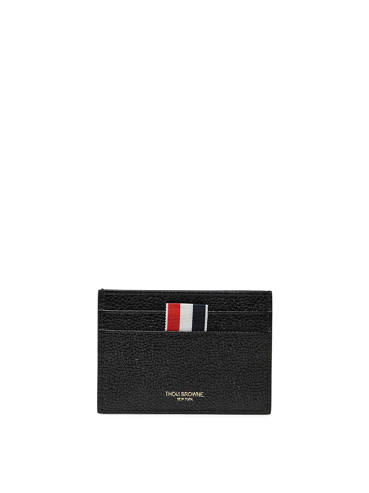 Thom Browne Black Leather Cardholder
