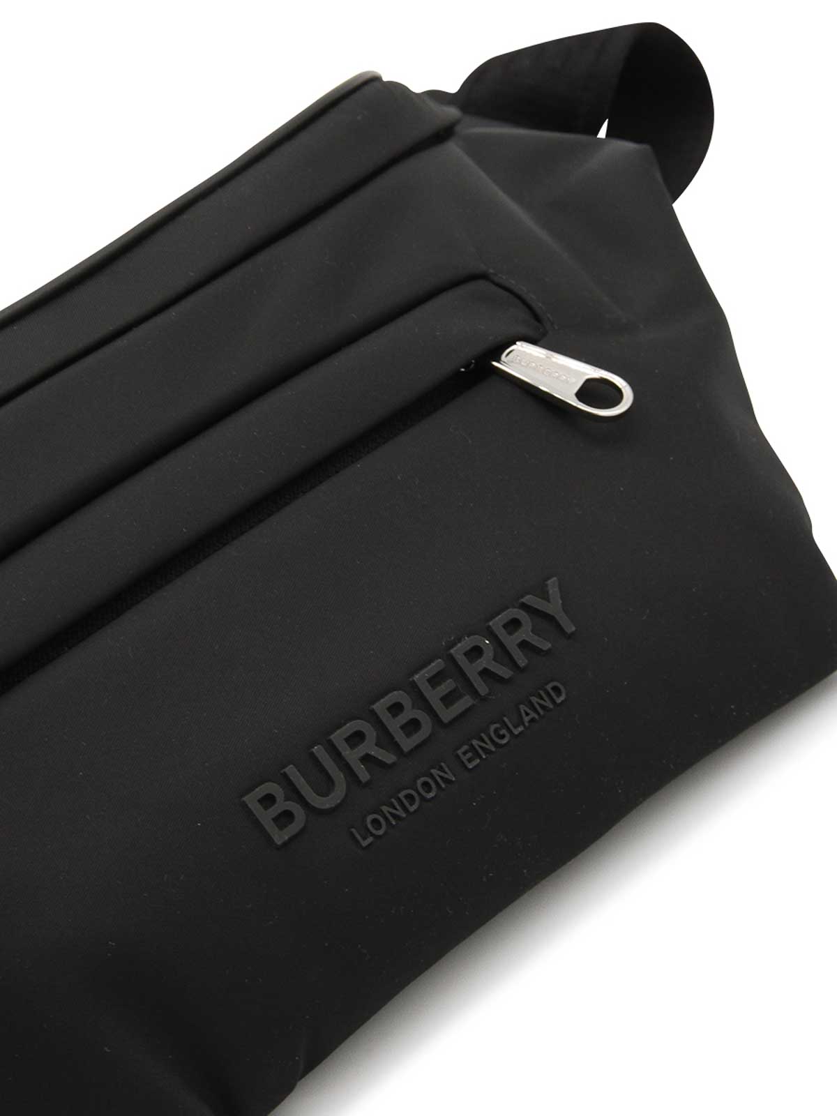 BURBERRY: pouch in nylon - Black  Burberry belt bag 8069773 online at