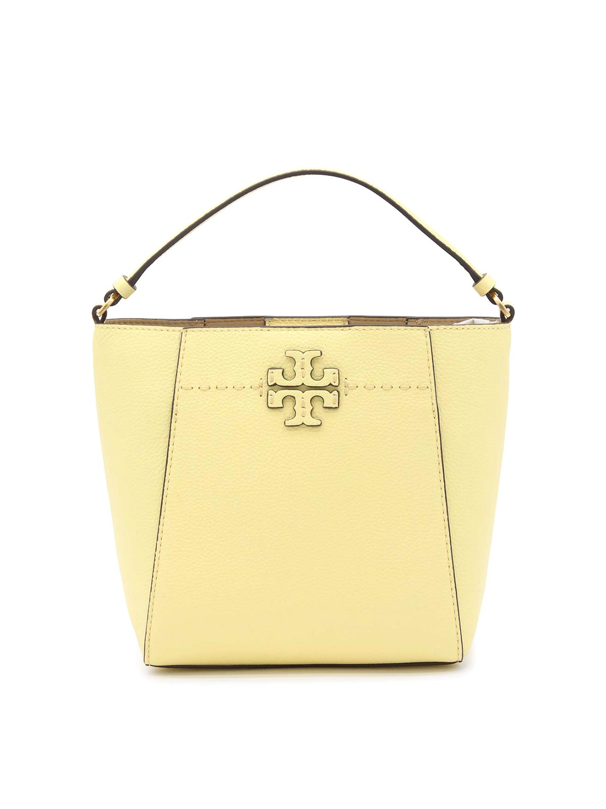 Tory Burch Lemon leather satchel bag - Yellow - Women|74956701