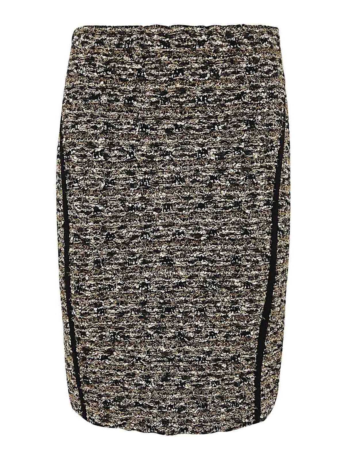 Knee length skirts & Midi Balmain - Hw tweed knee skirt - BF0LC004KF16EAD