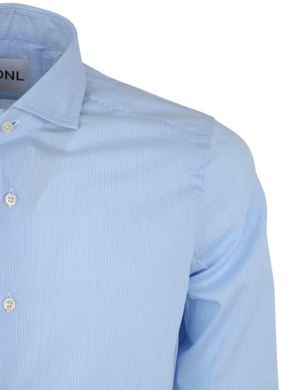 Shop Dnl Shirt In Light Blue