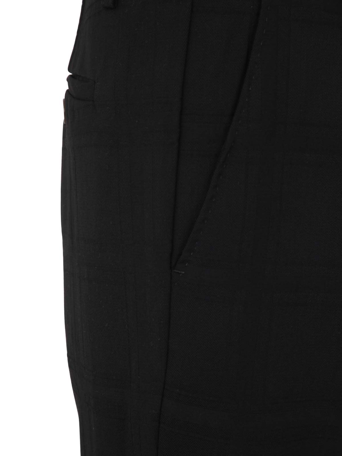 Shop Etro Flat Front Trouser In Black