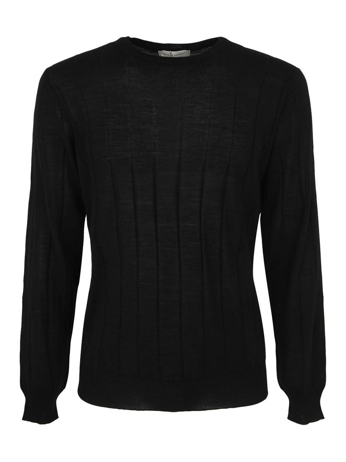 Filippo De Laurentiis Merino Turtle Neck Sweater In Black