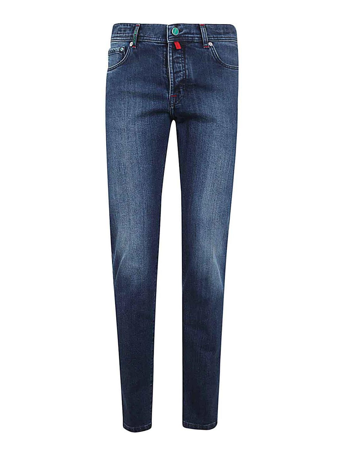 Kiton Jeans - Blue - Men | UPNJSMJ0217C03DARK | thebs.com