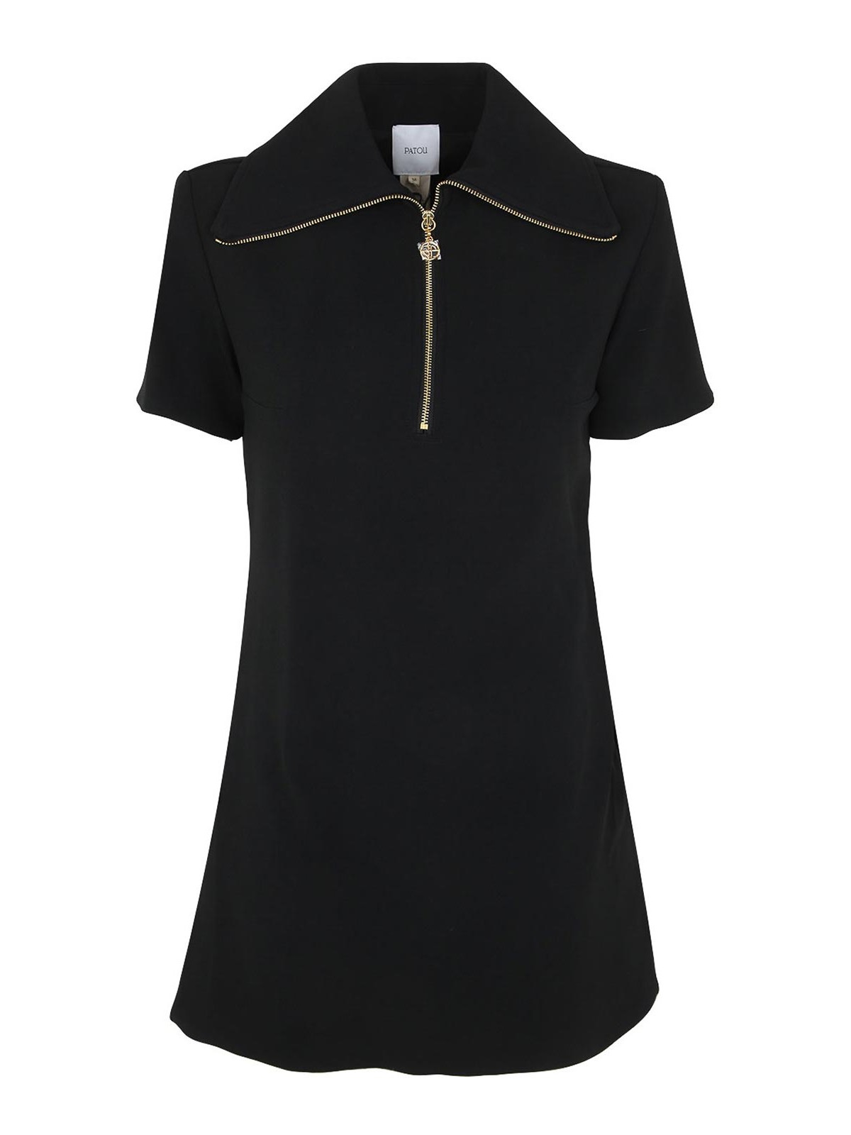 オールインワン・サロペット Patou Black Viscose Short Skater Dress With Zip Patou Black Viscose Short Skater Dress With Zip | THE LIST