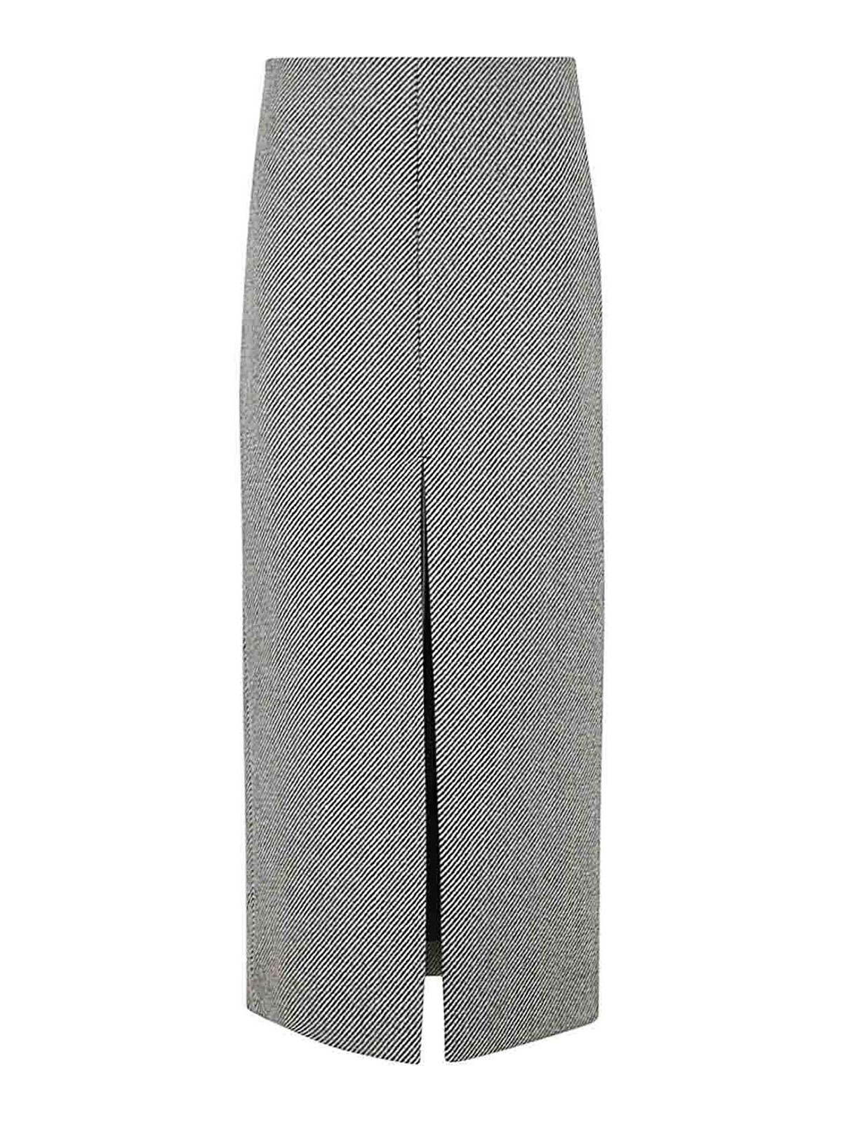 スカート PATOU MIDI SKIRT WITH SLIT Patou | Slit midi skirt in cotton jacquard