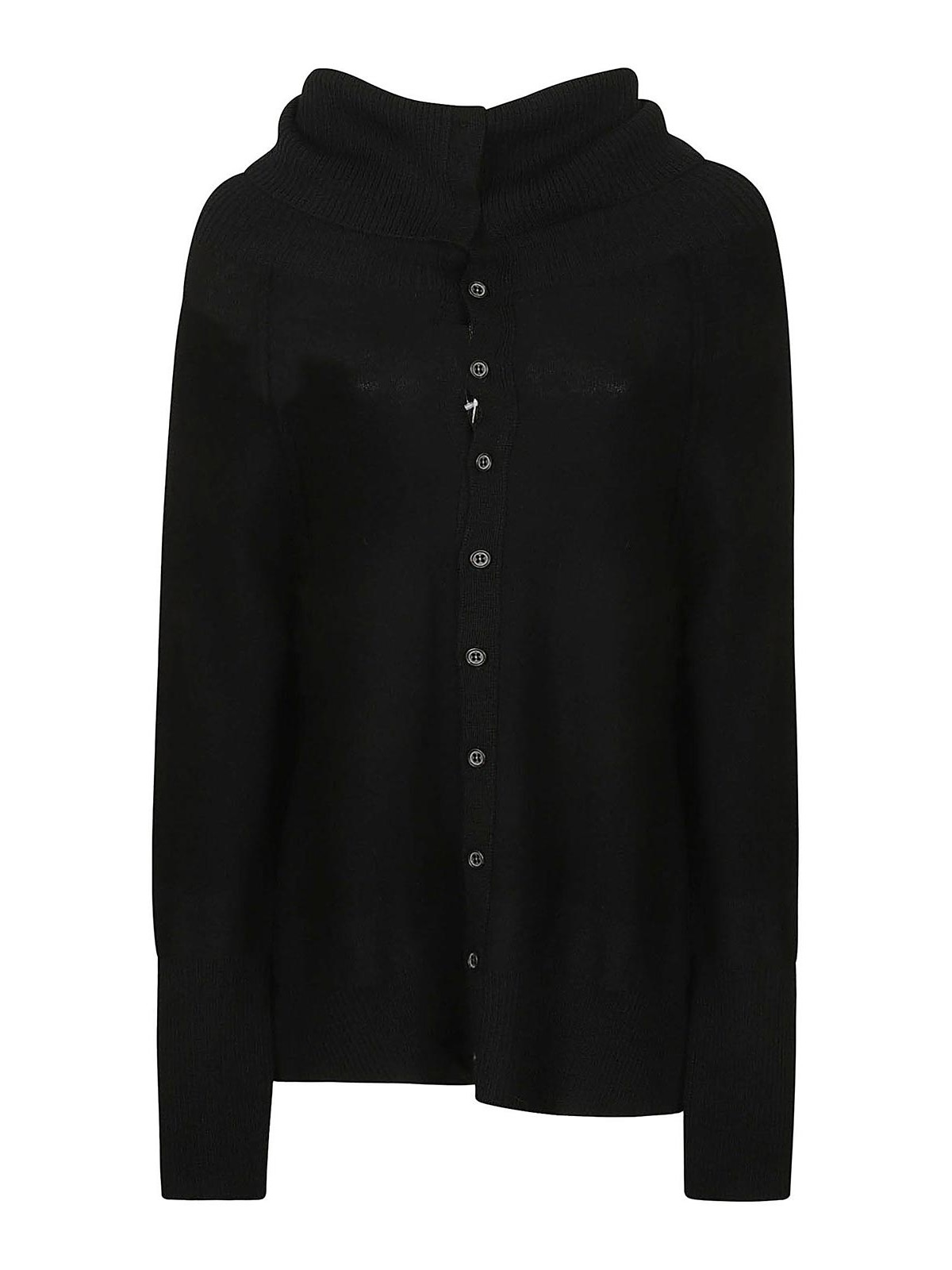 Yohji Yamamoto Wool cardigan - Black - Women|YJK515813