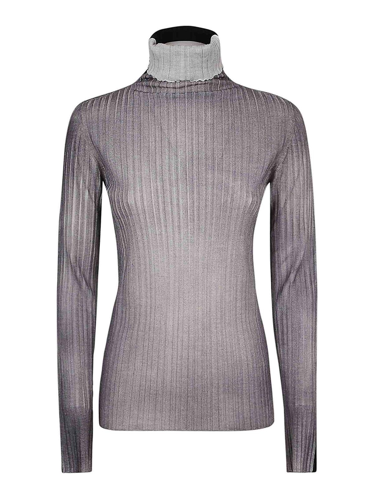 Boat necks Cividini - Airbrushed wool turtleneck sweater - SERAFINAAER9177