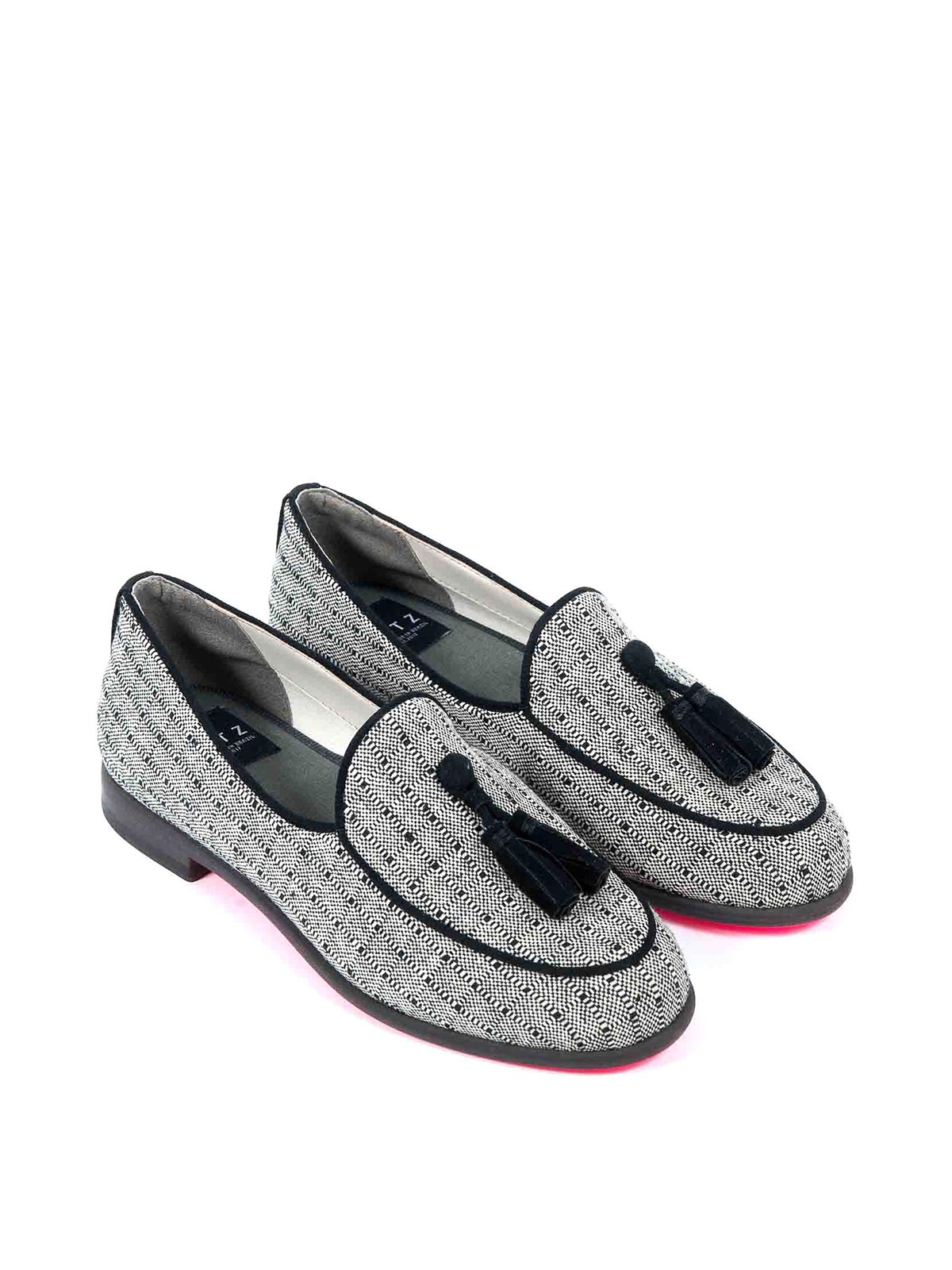Shop Dotz Fabric Moccasin In White