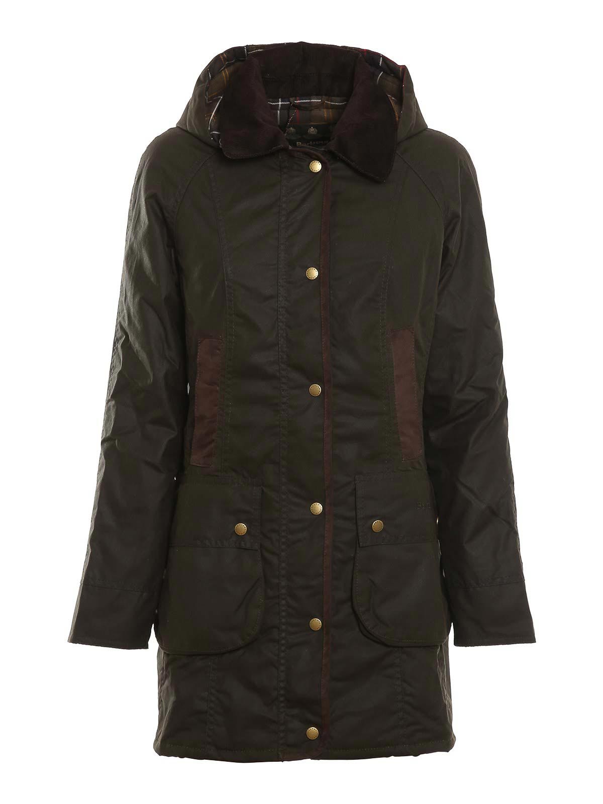 ジャケット BARBOUR Women Jackets LWX0534 LWX OL71 Green Barbour Bower wax jacket - Dark Green - Women | LWX0534OL71
