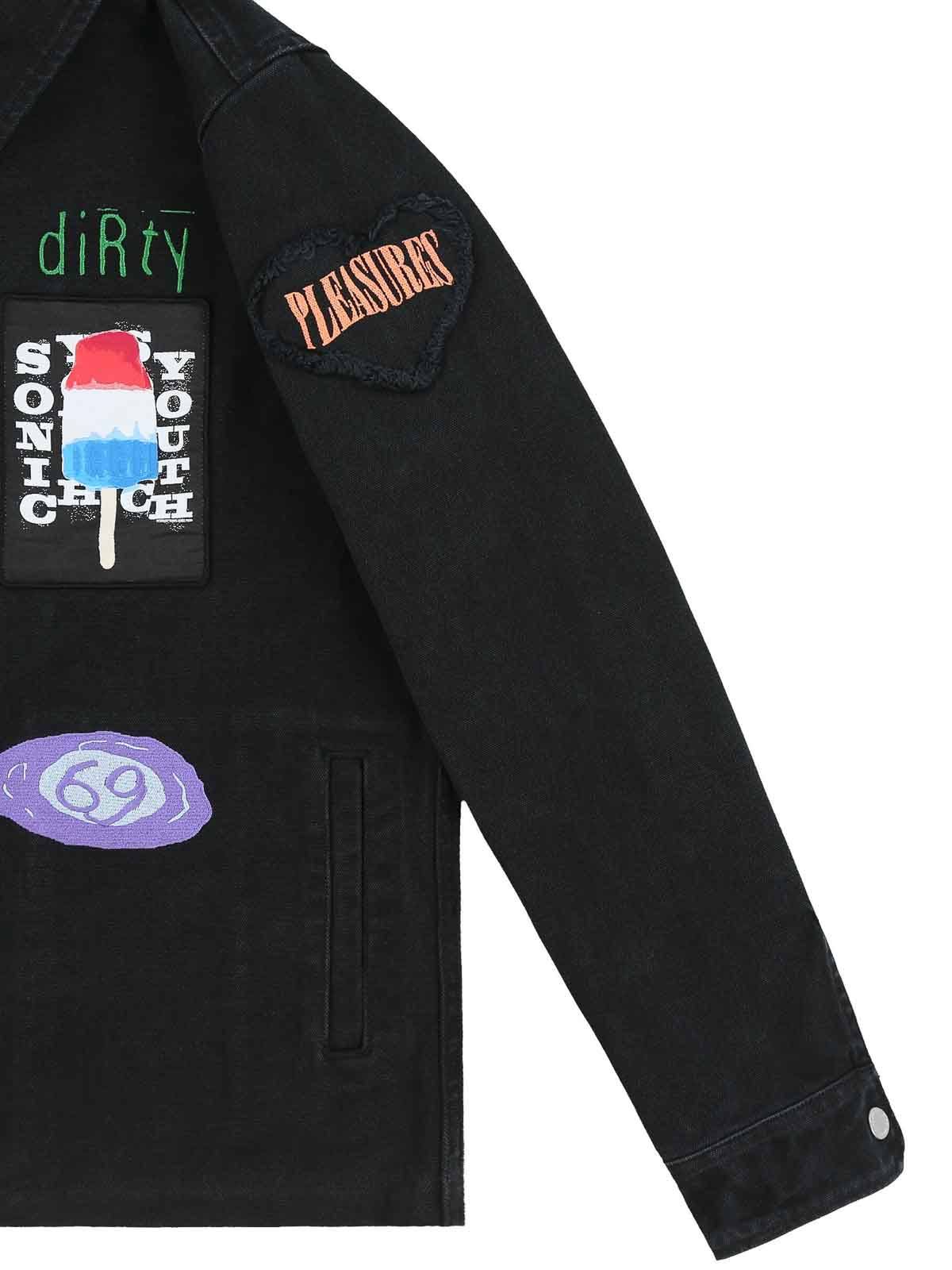 Casual jackets Pleasures Sonic youth work jacket P23SY009BLACK