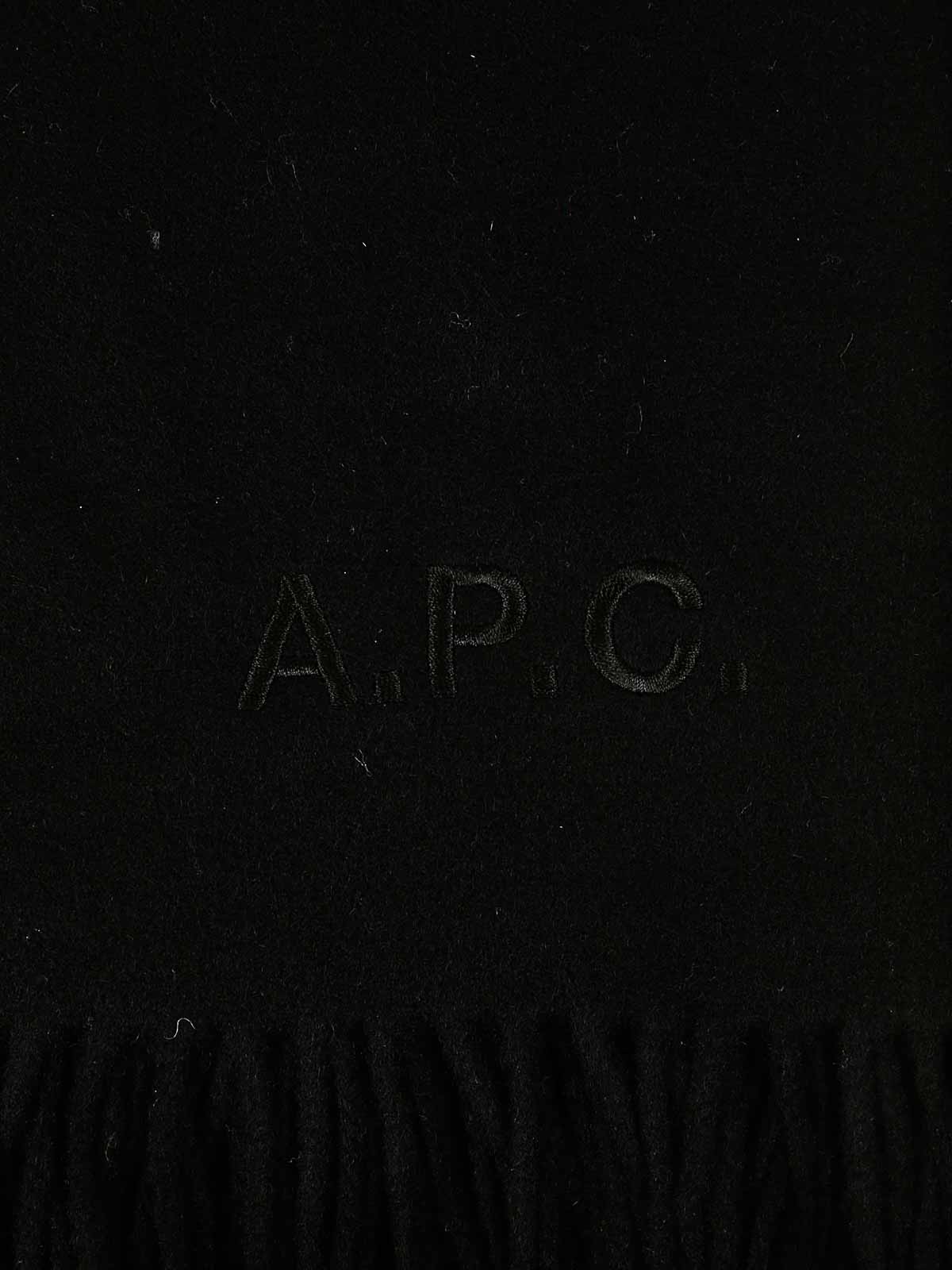 Shop Apc A.p.c Scarf In Black