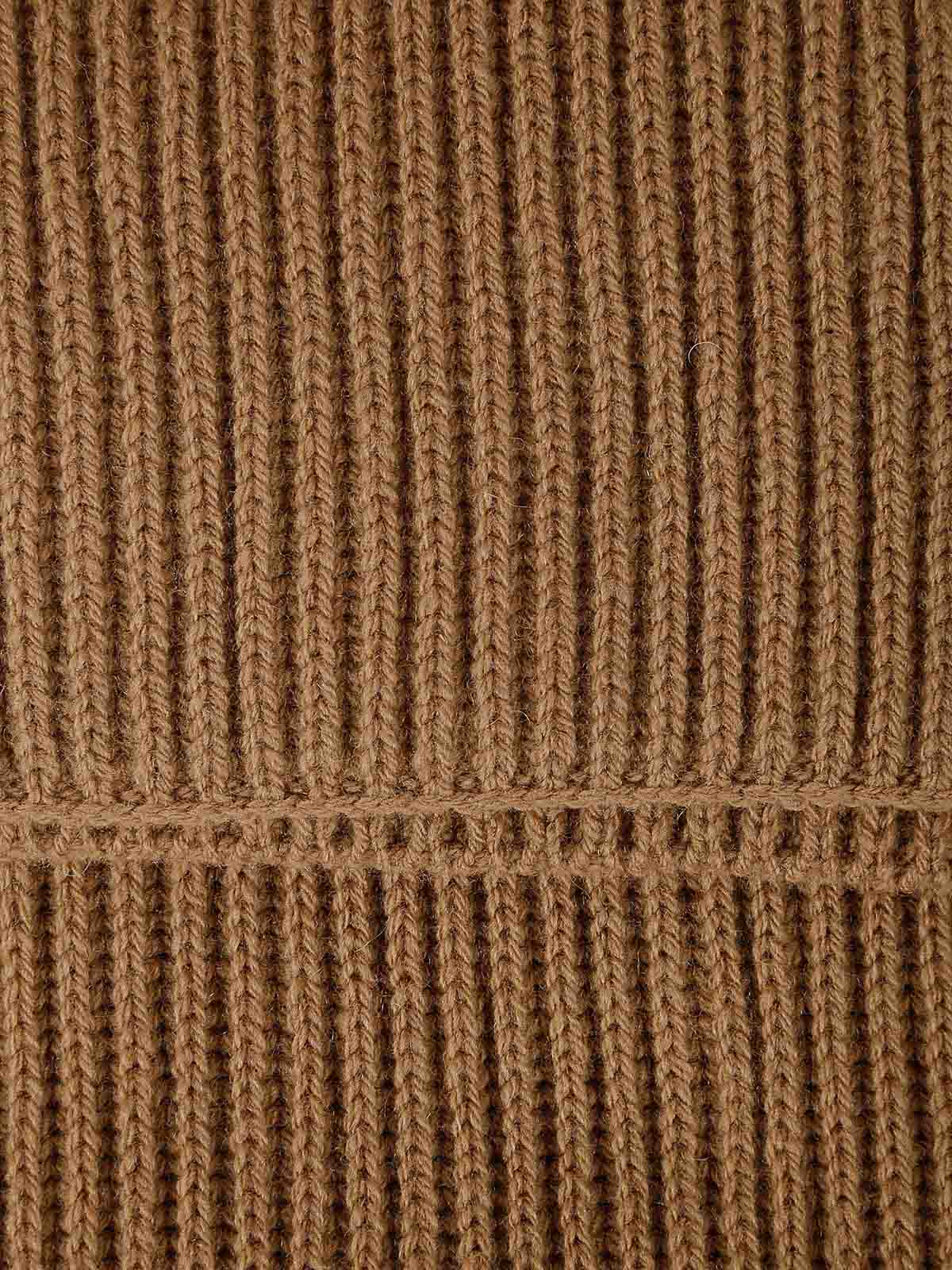 Shop Apc Scarf Made Of Wool And Cashmere In Camel