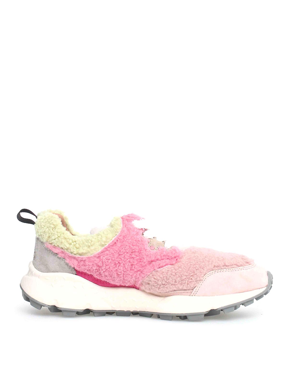 Shop Flower Mountain The Sneakers Feature A Fur Structure Along In Multicolour