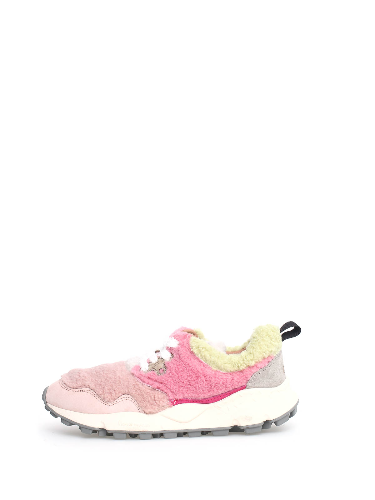 Shop Flower Mountain The Sneakers Feature A Fur Structure Along In Multicolour