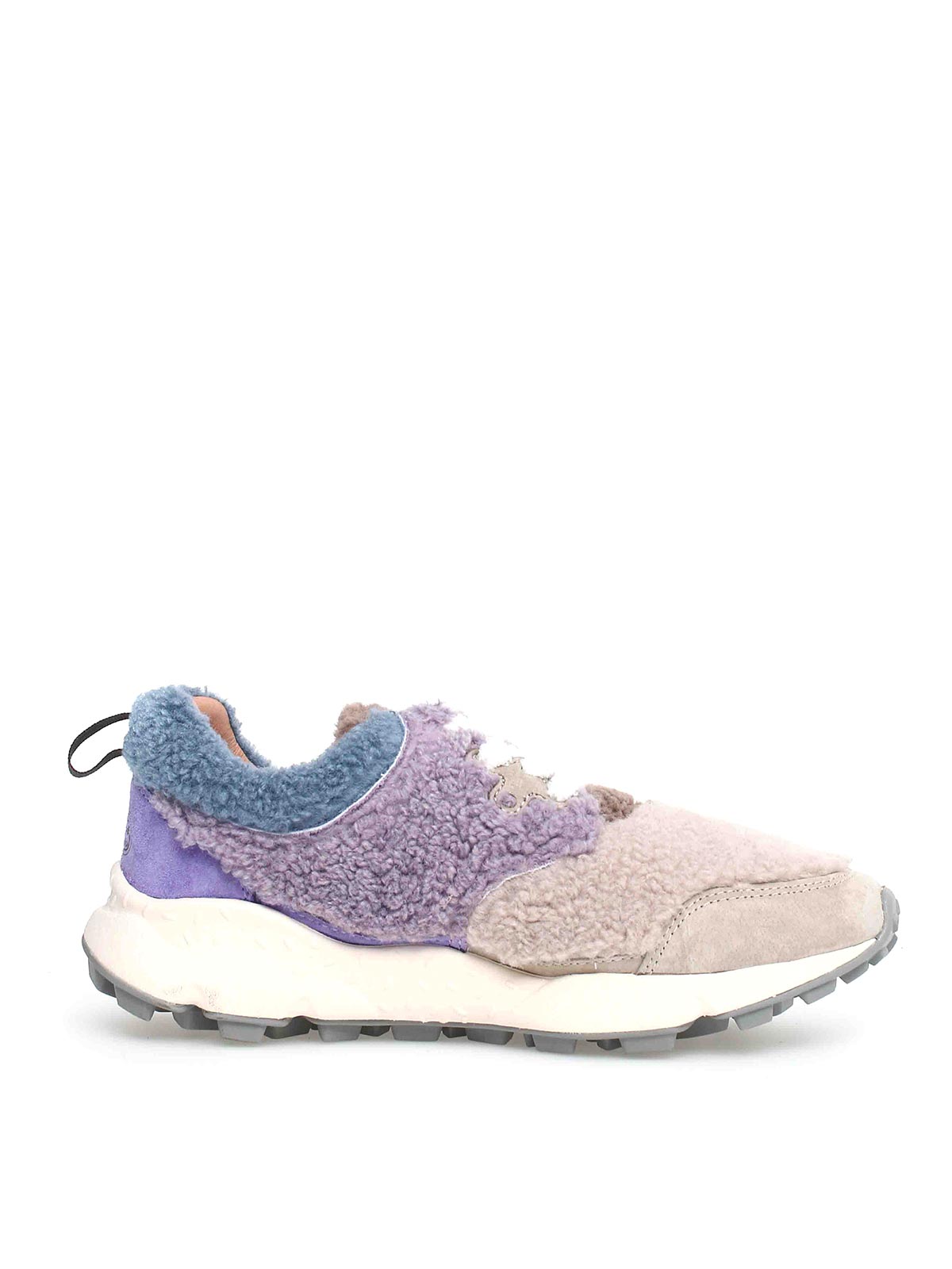 Shop Flower Mountain The Sneakers Feature A Fur Structure Along In Light Blue