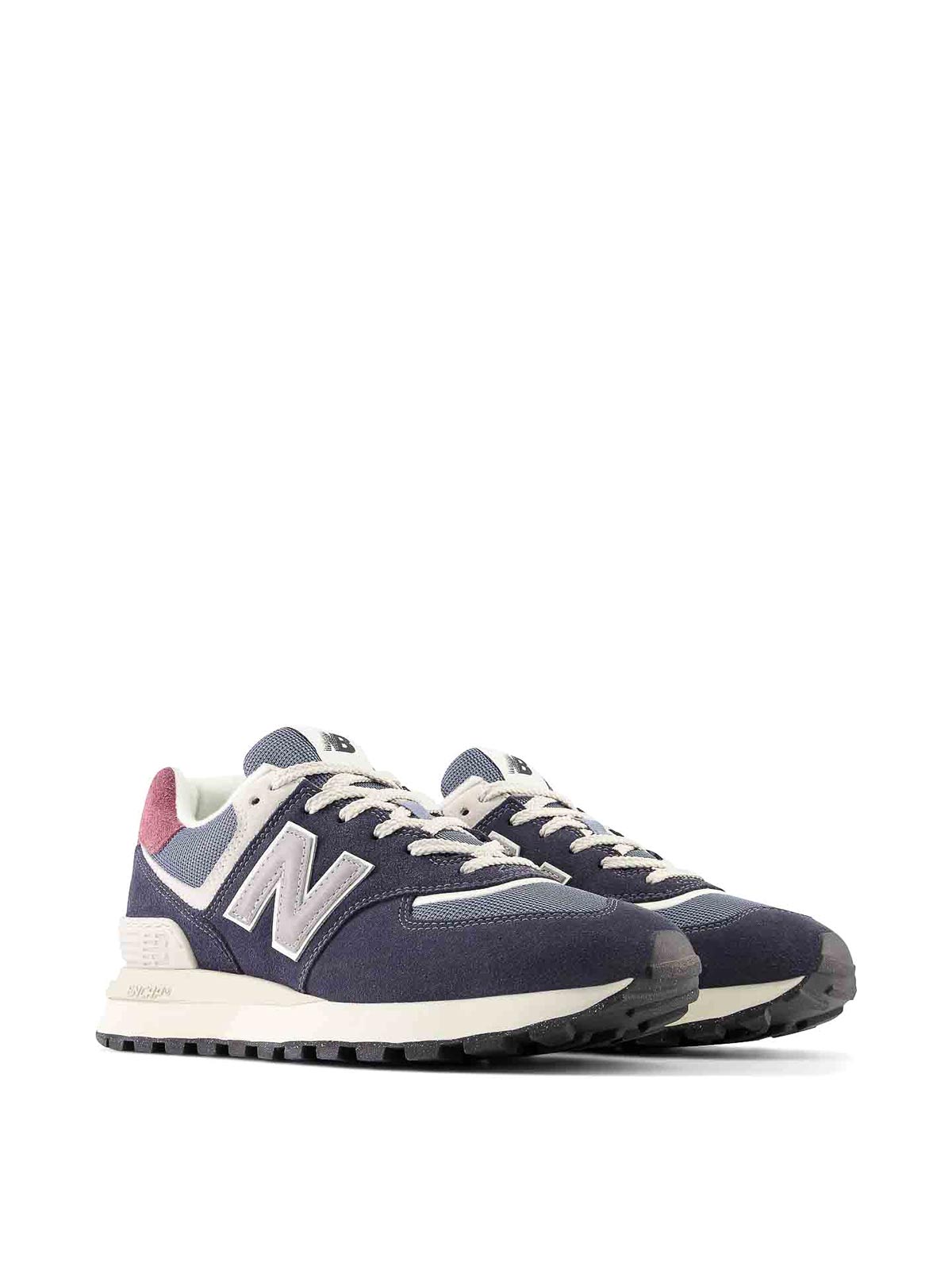 Shop New Balance 574 Sneakers In Dark Blue
