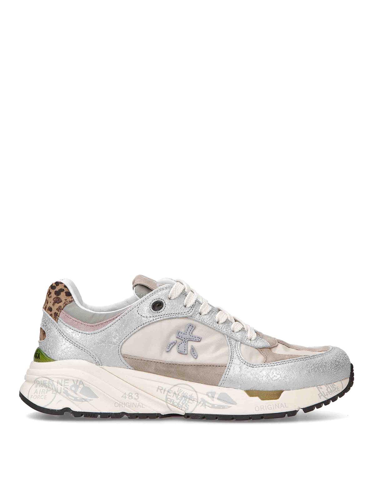 Premiata Leather Trainers In Grey