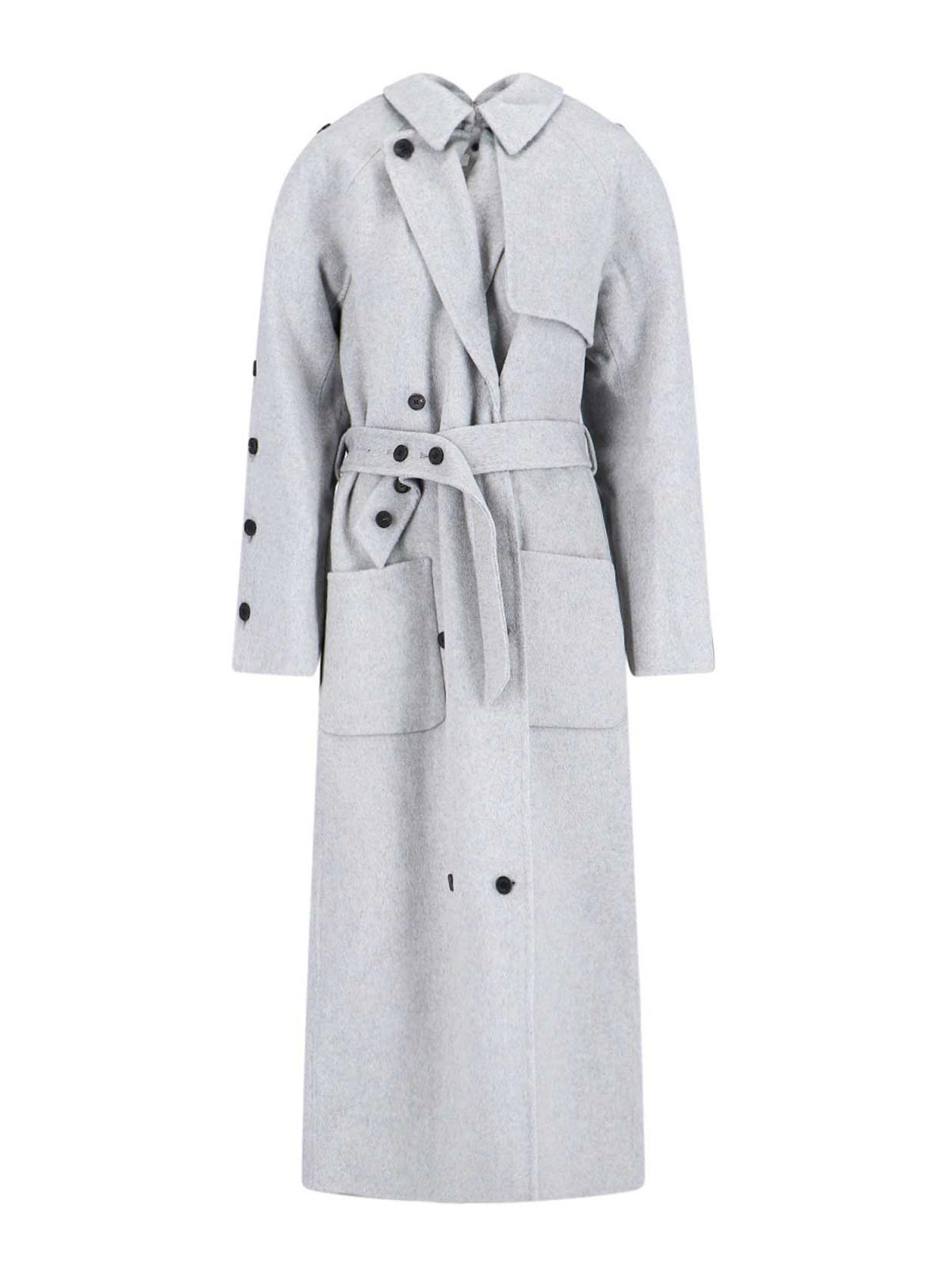 Short coats Rokh Wool blend coat R8CA31WM38DOUBLEGREY