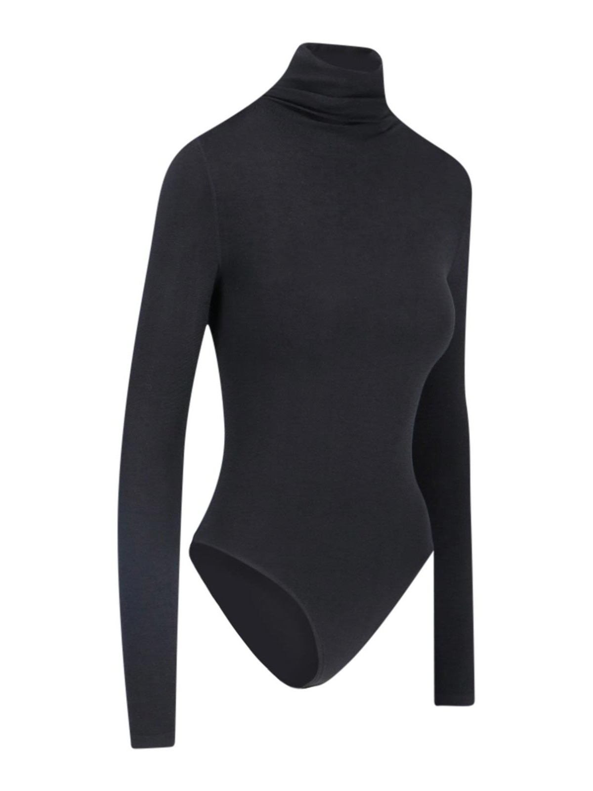 Shop Wolford High Neck Bodysuit In Black