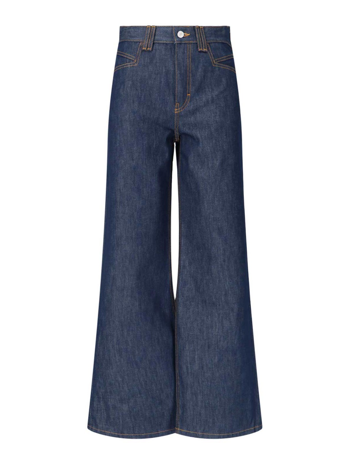 Shop Jeanerica Palazzo Jeans In Blue
