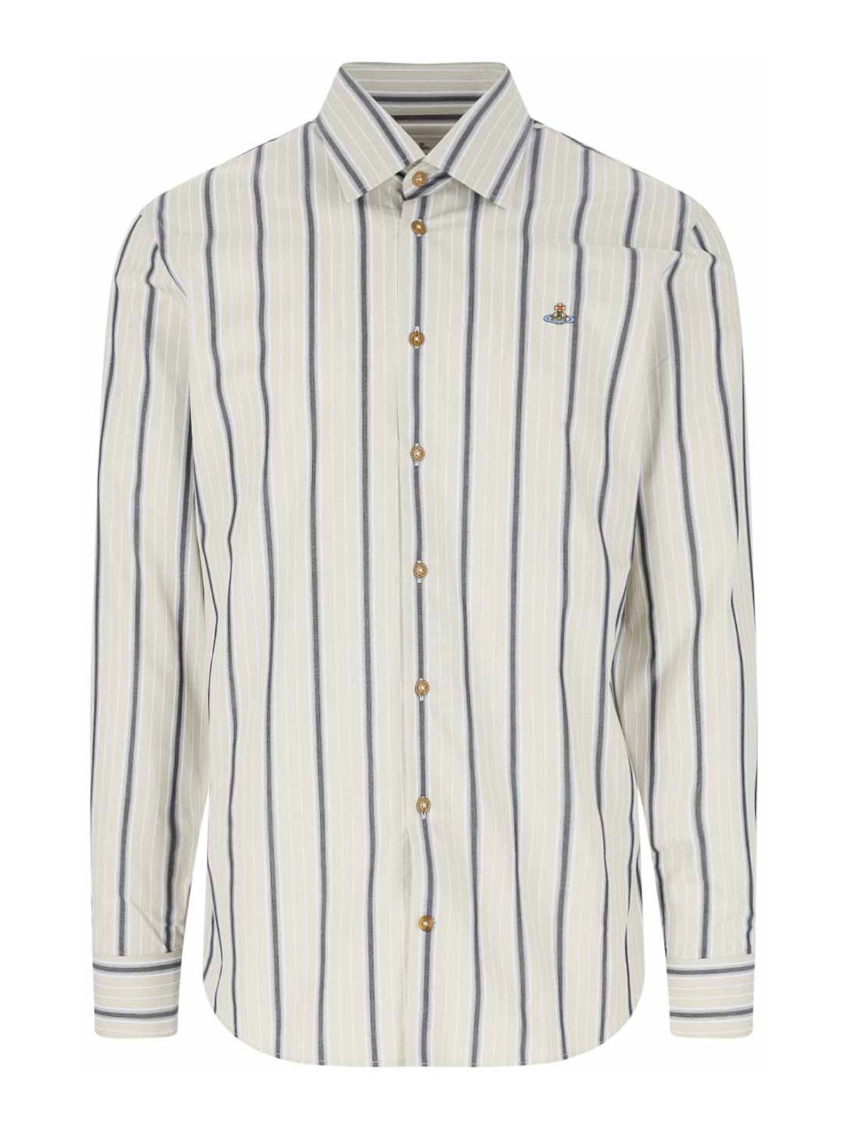 Vivienne Westwood Striped shirt - White - Men|2401000JW003VBSC201