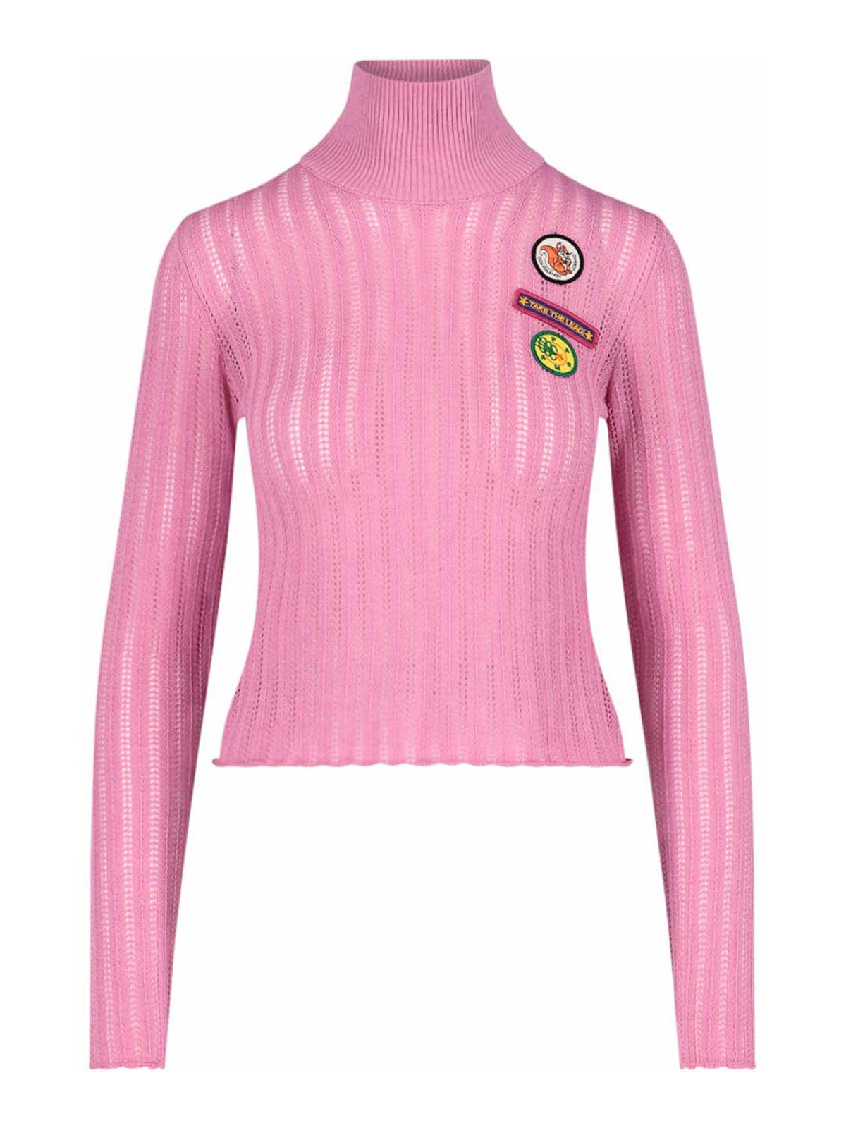 Pull Fille Boden Col Bateau 9-10 Ans - Rose Et Coloris - Coton Et Cachemire