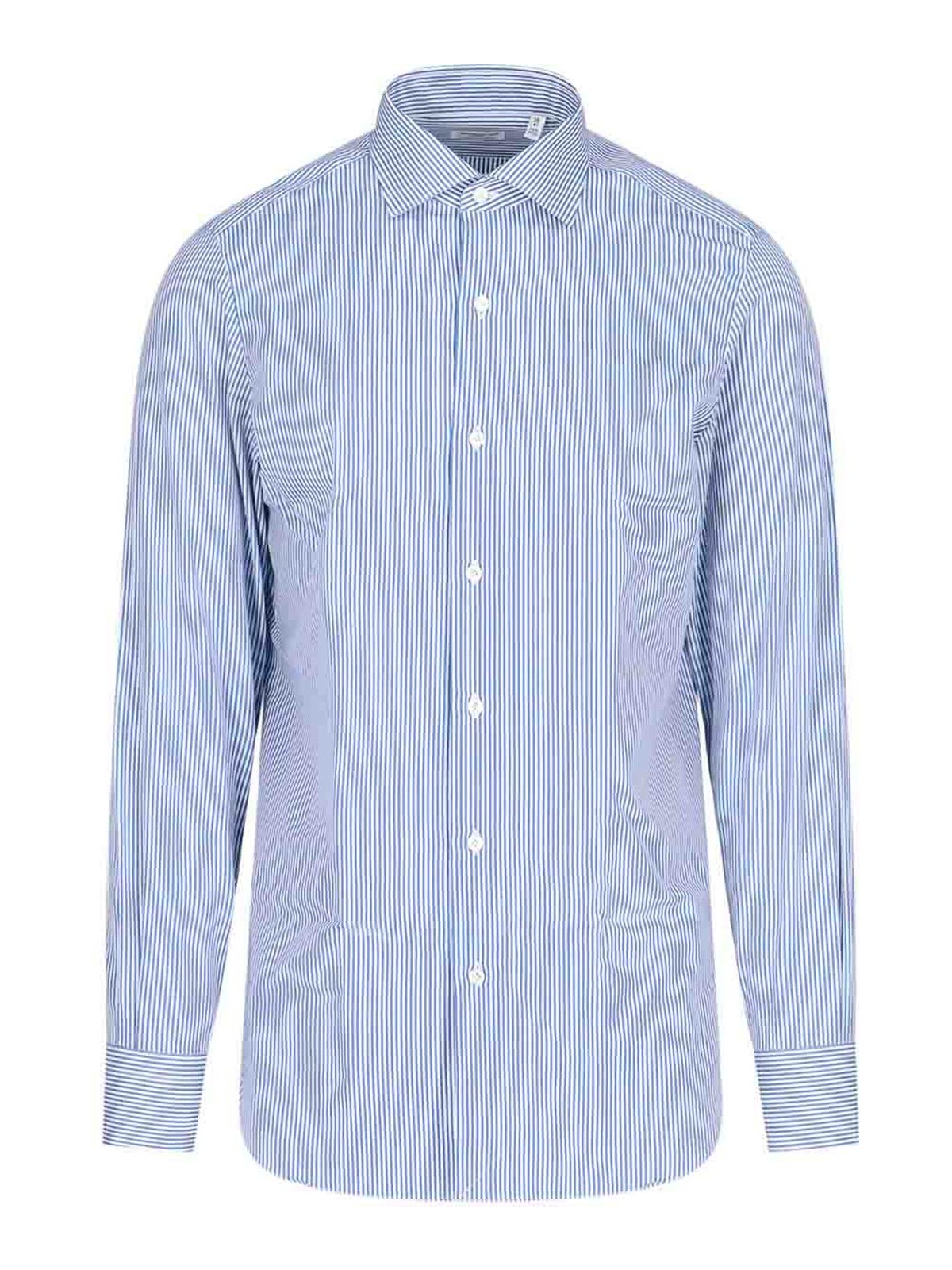Finamore 1925 Classic Shirt In Blue