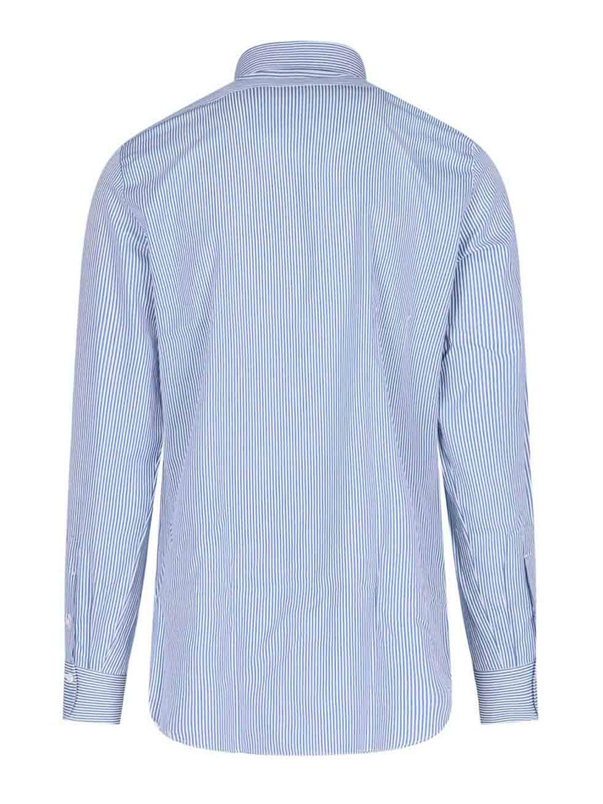 Shop Finamore 1925 Classic Shirt In Blue