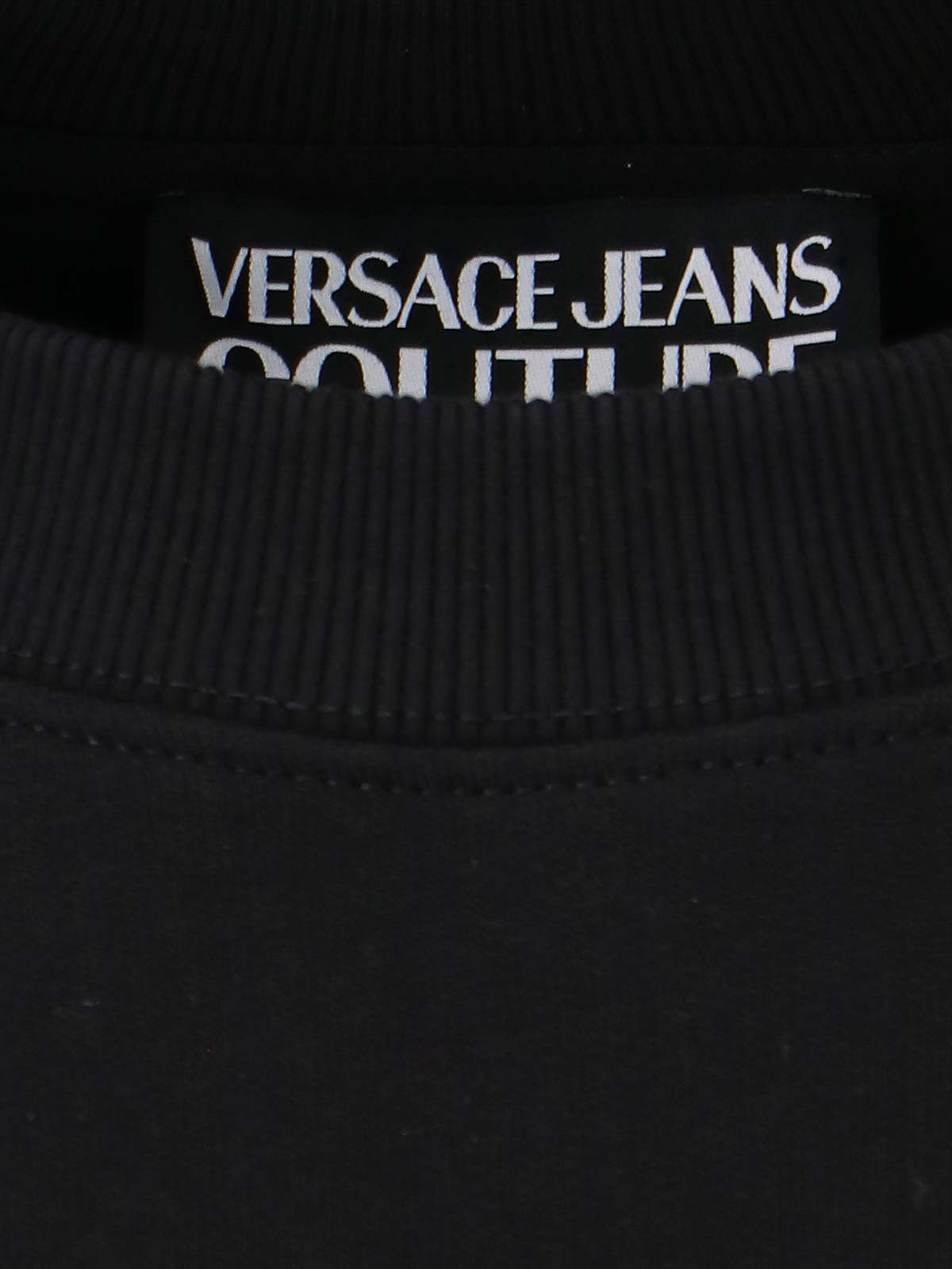 Shop Versace Jeans Couture Crewneck Sweatshirt In Negro