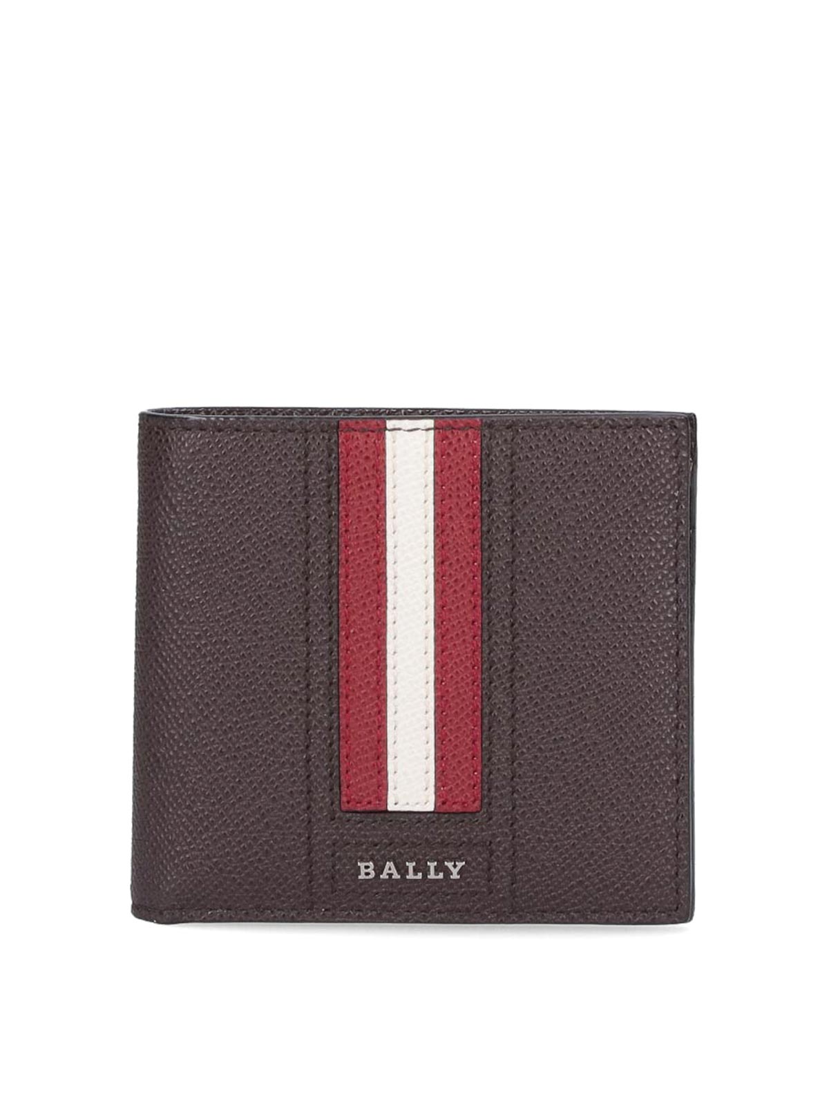 Shop Bally Bi-fold Wallet In Brown