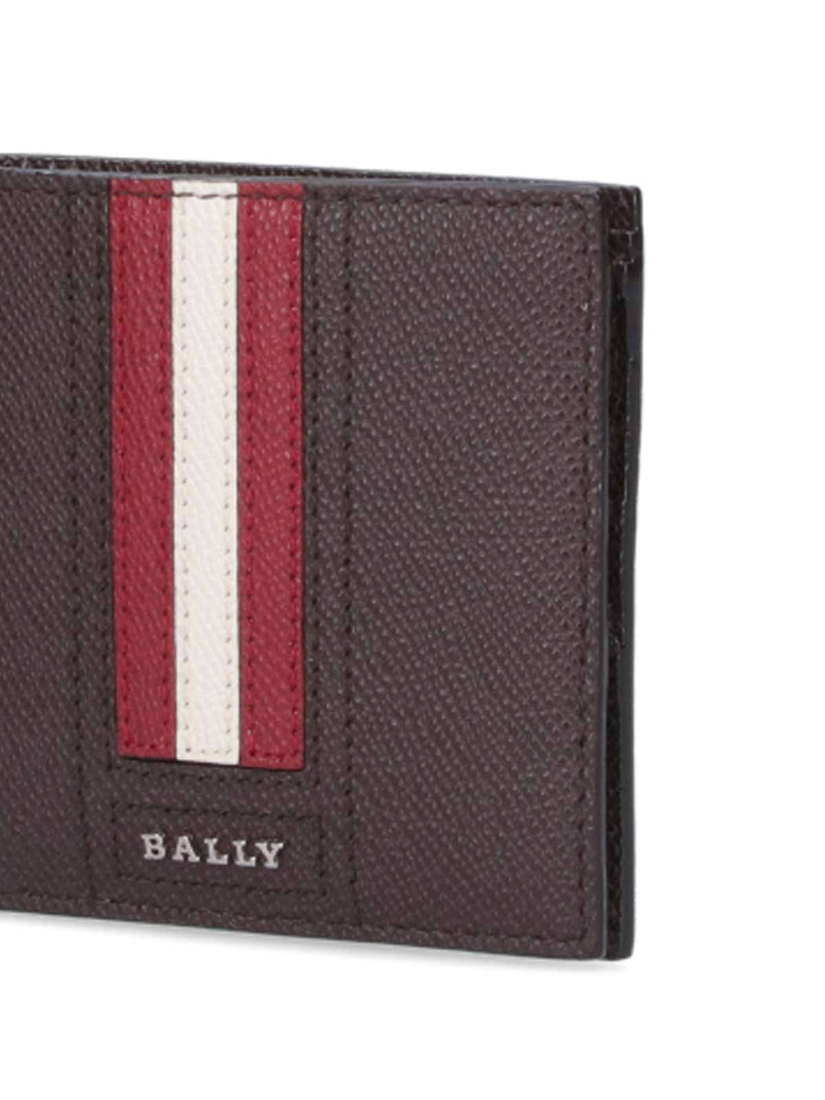 Shop Bally Bi-fold Wallet In Brown