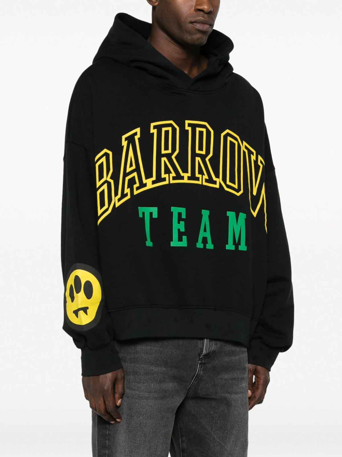 Shop Barrow Team Hoodie In Black
