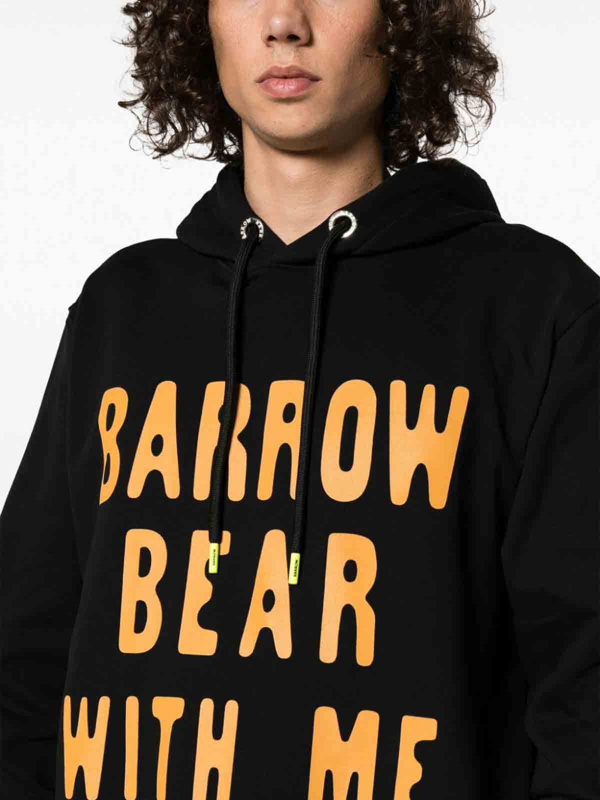Shop Barrow Bear Hoodie In Black