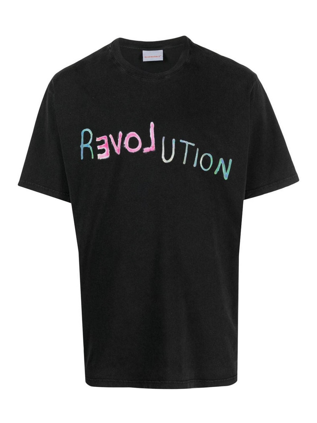 Bluemarble Revolution Cotton T-shirt In Black